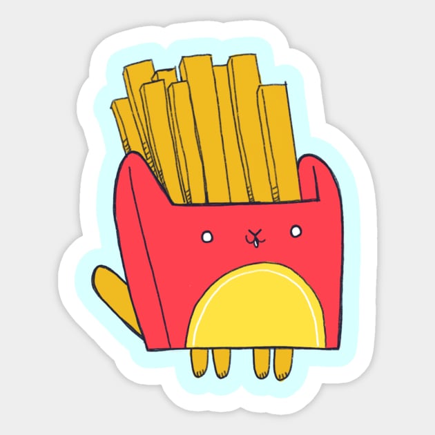 Furrench Fries Sticker by alirthome